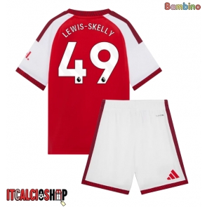 Arsenal Myles Lewis-Skelly #49 Prima Maglia Bambino 2026-27 Manica Corta (+ Pantaloni corti)